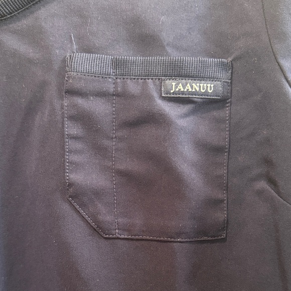 Jaanuu Women's Blue Scrub Top Large - Picture 2 of 5